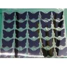 25 Buegelpailletten Schmetterlinge hochglanz schwarz